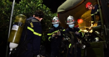 Thi thể bé Hạo Nam được đưa ra khỏi trụ bê tông sau 21 ngày