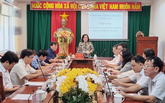 Ph&uacute; Y&ecirc;n: Họp b&aacute;o th&ocirc;ng tin Kỳ họp HĐND tỉnh cuối năm 2022 sẽ quyết định nhiều nội dung quan trọng