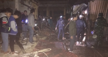 Hà Giang: Cháy lớn ở chợ trung tâm huyện Yên Minh