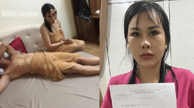 Đột kích trung tâm massage Hương Sen, phát hiện nhân viên bán dâm cho khách