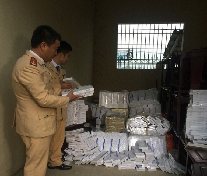 Tang vật cơ quan chắc năng đang thu giữ