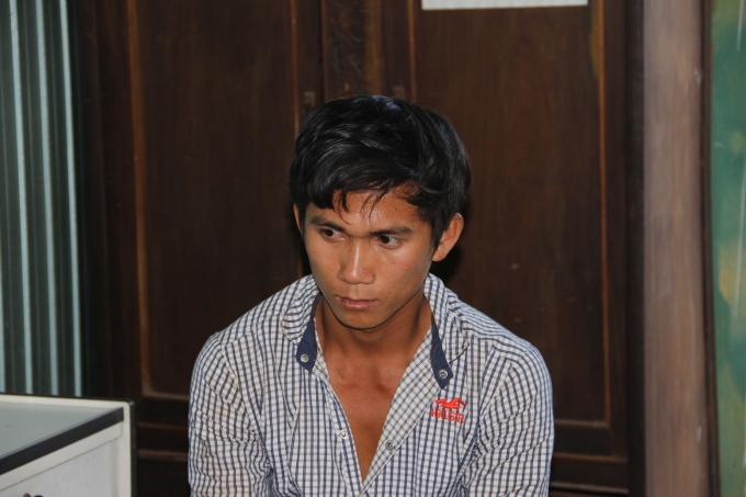 Đối tượng Đặng Văn To&agrave;n tại cơ quan C&ocirc;ng an.