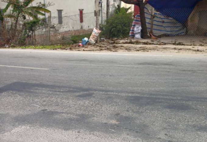 Đoạn đường nơi xảy ra sự việc.