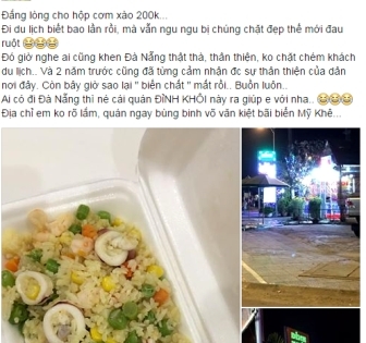 Đà Nẵng: Xử lý quán ăn bán hộp cơm 200 ngàn đồng trong ngày Tết