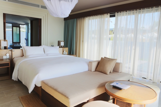 Ph&ograve;ng nghỉ tiện nghi, sang trọng.