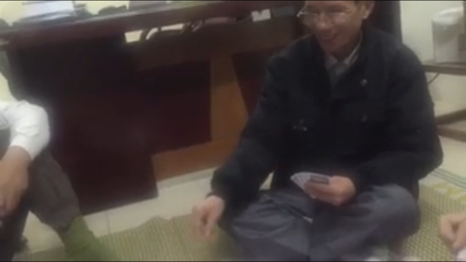 Đ&acirc;y được cho l&agrave; nơi l&agrave;m việc của C&ocirc;ng an phường Trần Ph&uacute;. (Ảnh: Cắt từ clip).