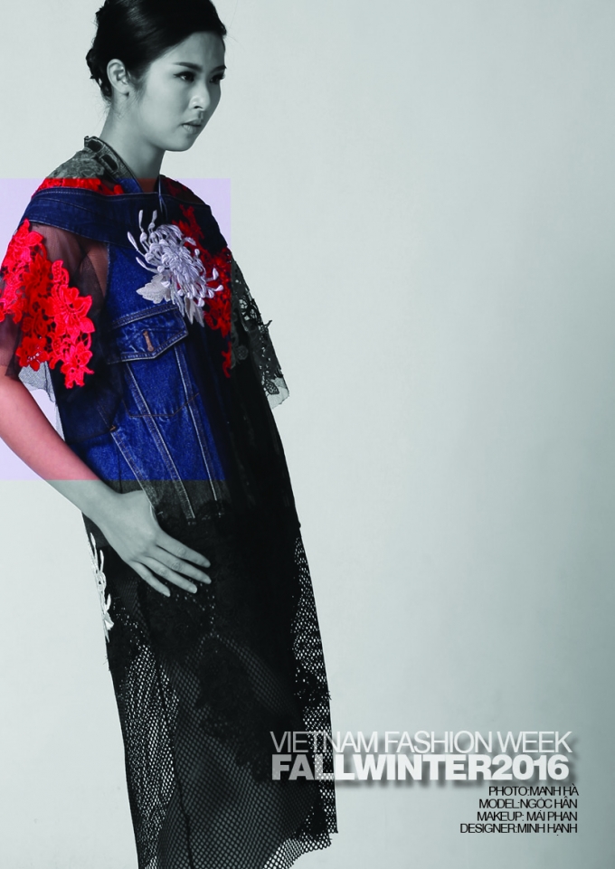 Hoa hậu Ngọc H&acirc;n khoe t&agrave;i thiết kế trong Tuần lễ thời trang Thu Đ&ocirc;ng