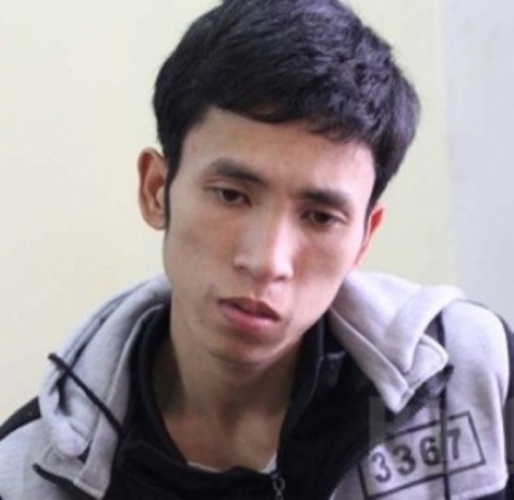 Đối tượng Ngọc tại cơ quan chức năng.