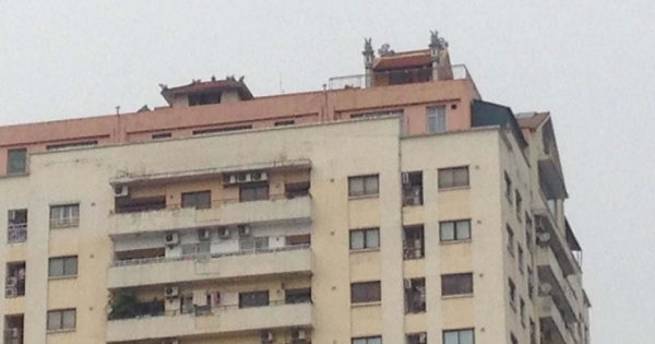 Chùa mọc trên nóc chung cư 30 tầng ở Thủ đô