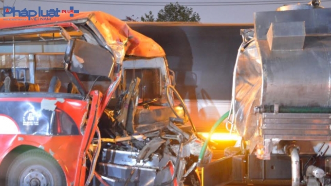 HIện trường vụ tai nạn.