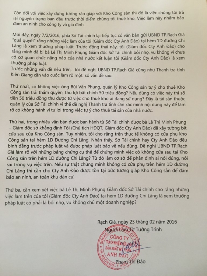 C&aacute;n bộ sở T&agrave;i ch&iacute;nh Ki&ecirc;n Giang tự &yacute; cho thu&ecirc; t&agrave;i sản Nh&agrave; nước?