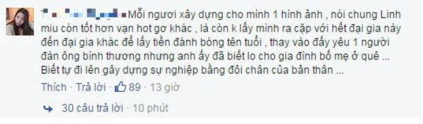 B&ecirc;n cạnh đ&oacute; cũng c&oacute; những &yacute; kiến b&ecirc;nh vực cho c&ocirc;. Ảnh: facebook.