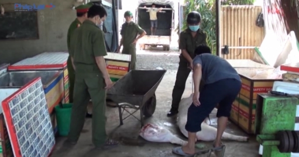 Đồng Nai: Phát hiện gần 2,5 tấn thịt heo bốc mùi hôi thối