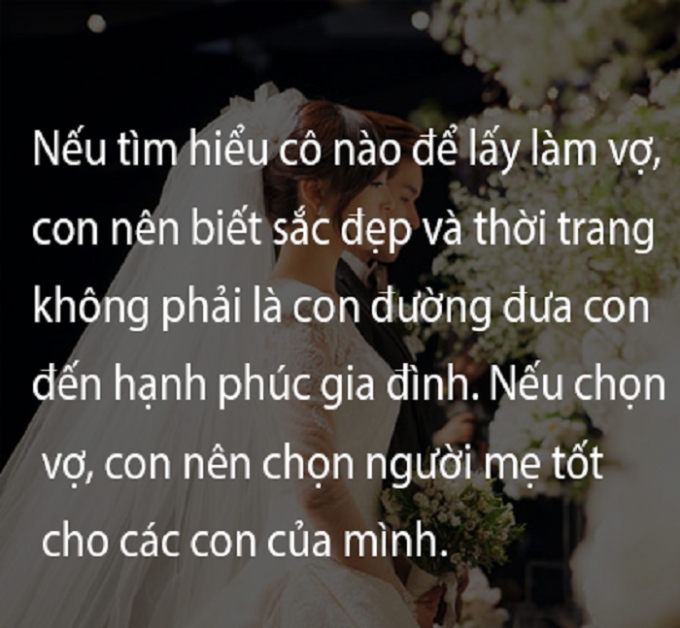 10 điều mẹ dặn con trai trước khi lấy vợ khiến d&acirc;n mạng gật g&ugrave;