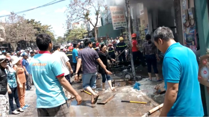 Gia Lai: Ch&aacute;y h&agrave;ng tạp h&oacute;a, thi&ecirc;u rụi nhiều t&agrave;i sản