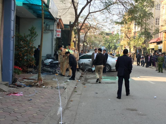 Hiện trường nơi xảy ra sự việc.