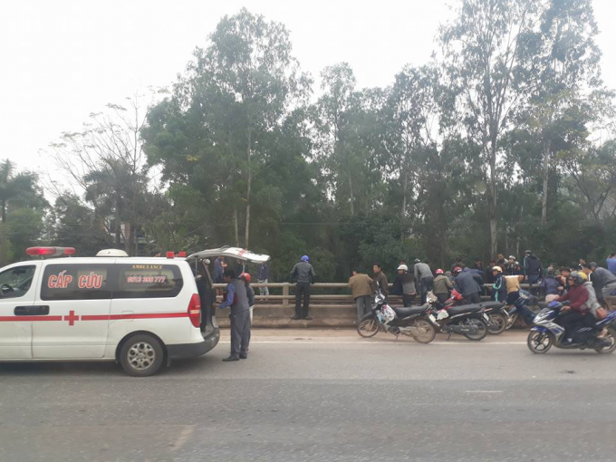 Khu vực đường sắt Bắc - Nam nơi anh Đức bị t&agrave;u t&ocirc;ng tử vong.