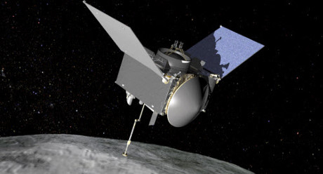 Ảnh m&ocirc; phỏng t&agrave;u thăm d&ograve; OSIRIS-REx của NASA.