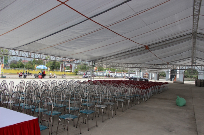 Mọi c&ocirc;ng t&aacute;c chuẩn bị cho buổi Lễ khai hội đang được c&aacute;c đơn vị gấp r&uacute;t ho&agrave;n th&agrave;nh.