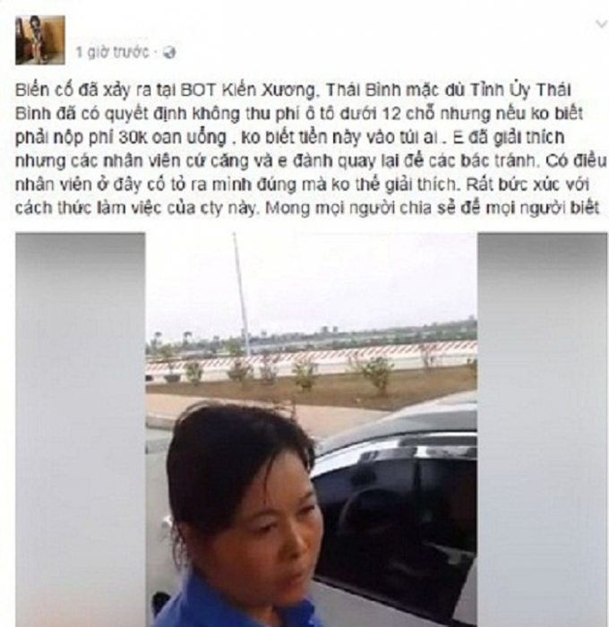 Nội dung chia sẻ tr&ecirc;n Facebook c&aacute; nh&acirc;n của C.V thu h&uacute;t sự ch&uacute; &yacute; của cư d&acirc;n mạng. Ảnh chụp m&agrave;n h&igrave;nh.