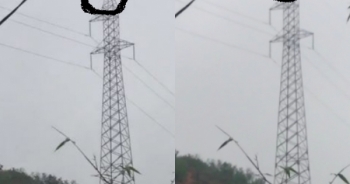 Phú Thọ: Người đàn ông cố thủ trên cột điện cao thế suốt nhiều giờ