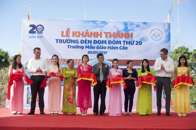 Kh&aacute;nh th&agrave;nh trường Đ&egrave;n Đom Đ&oacute;m thứ 20 tại x&atilde; H&agrave;m Cần, huyện H&agrave;m Thuận Nam, tỉnh B&igrave;nh Thuận