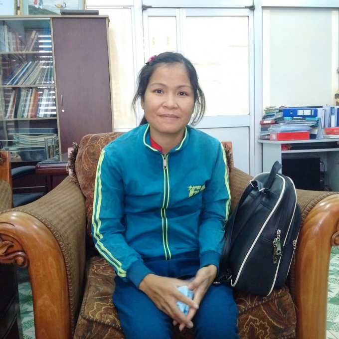 Chị Vũ Thị Huệ.