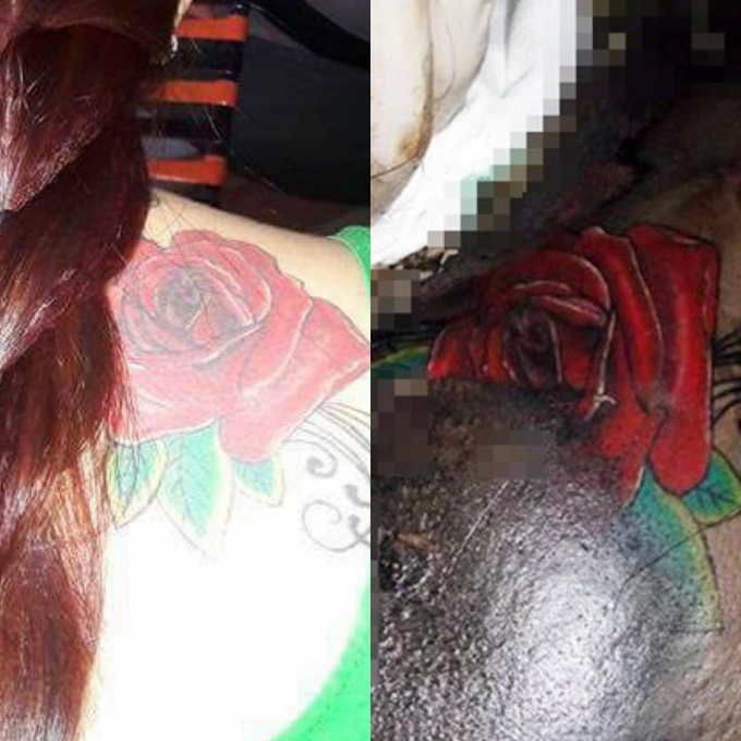 H&igrave;nh xăm sau lưng nạn nh&acirc;n đ&atilde; gi&uacute;p cho cơ quan c&ocirc;ng an t&igrave;m ra nhiều manh mối của vụ &aacute;n.