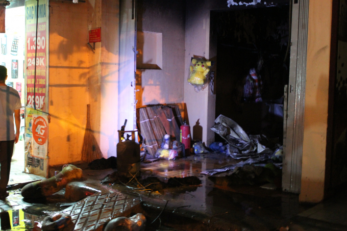 Hiện trường vụ ch&aacute;y.