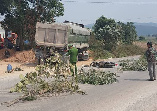 Hiện trường nơi xảy ra vụ tai nạn.