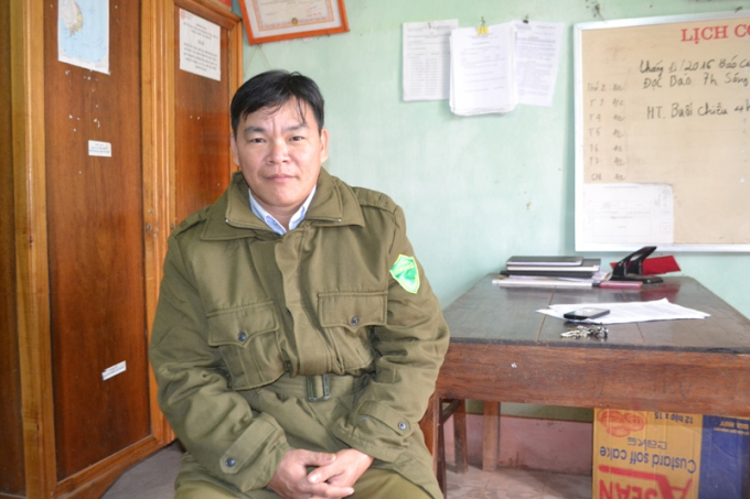 Anh Ph&ugrave; Văn D&acirc;n, trưởng c&ocirc;ng an x&atilde; T&acirc;n Bắc nhắc về T&aacute;c