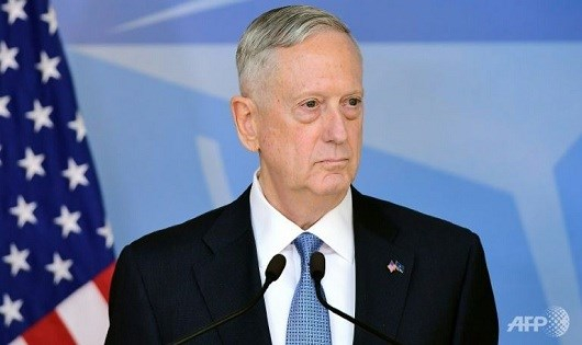 Bộ trưởng Quốc ph&ograve;ng Mỹ James Mattis.