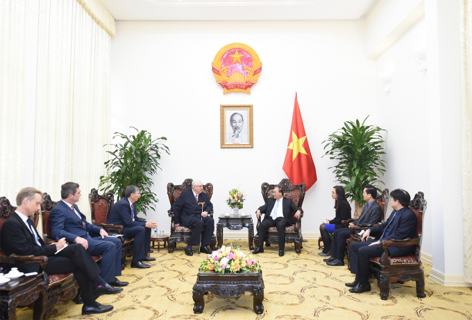 Thủ tướng tiếp Chủ tịch tập đo&agrave;n Jardine Matheson.