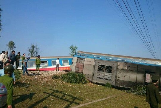 Hiện trường vụ tai nạn.