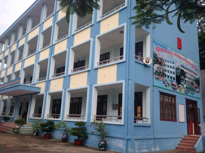 Trường THCS Trần Quốc Toản, nơi xảy ra sự việc.