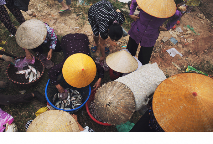 Đầu giờ s&aacute;ng, ở h&agrave;ng t&ocirc;m h&agrave;ng c&aacute; l&agrave; nơi n&aacute;o nhiệt hơn cả, v&igrave; ai cũng muốn mua được con c&aacute;, mớ t&ocirc;m tươi&nbsp;