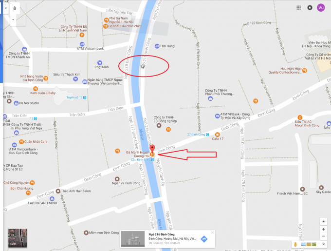 V&ograve;ng tr&ograve;n đỏ l&agrave; vị tr&iacute; ng&ocirc;i nh&agrave;.