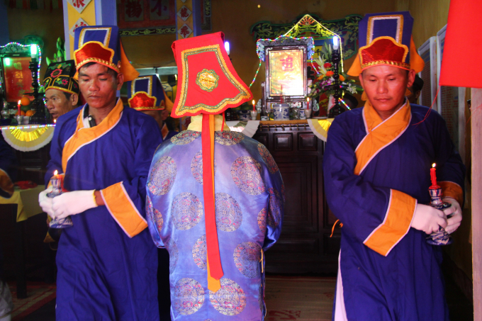 Đ&acirc;y l&agrave; phần lễ được diễn ra tại Lễ cầu ngư. (Ảnh: V&acirc;n Trương)