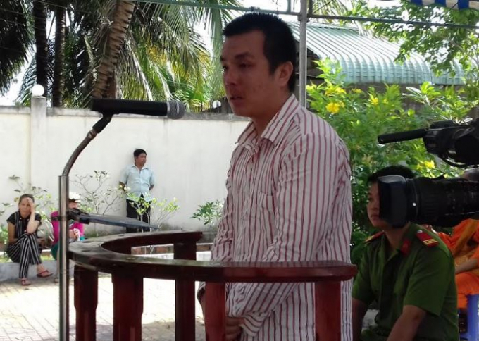 Bị c&aacute;o Ho&agrave;i tại phi&ecirc;n x&eacute;t xử. (Ảnh: b&aacute;o C&ocirc;ng l&yacute;)