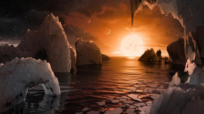 M&ocirc; tả bề mặt của Trappist-1f. (Ảnh: Reuters)