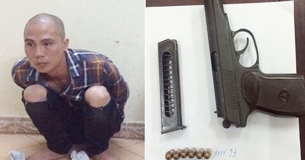 Hà Nội: Mang súng K59 đi chơi, gặp đúng 141