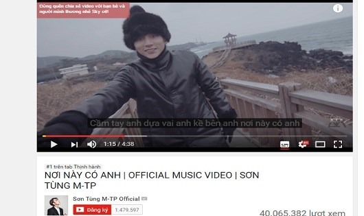 Cộng đồng fan Sky k&ecirc;u gọi lượt like để &ldquo;thức đ&ecirc;m&rdquo; c&agrave;y lượt xem cho Sơn T&ugrave;ng MV &ldquo;Nơi n&agrave;y c&oacute; anh&rdquo; của giọng ca Th&aacute;i B&igrave;nh đ&atilde; gi&agrave;nh vị tr&iacute; số một trong top Trending của Youtube thế giới nhưng chất lượng kh&ocirc;ng hề được đ&aacute;nh gi&aacute; cao.