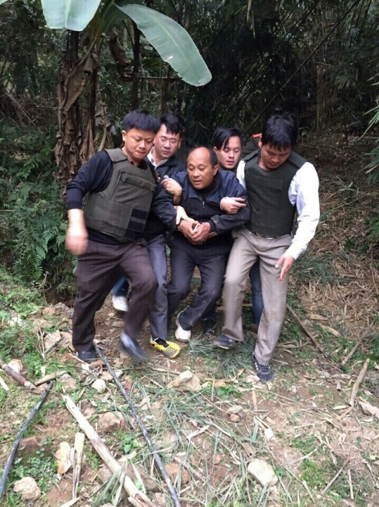 Đối tượng&nbsp;&nbsp;Hạng A Lau bị lực lượng chức năng bắt giữ.