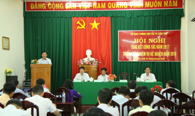 &Ocirc;ng Đ&agrave;o Anh Dũng &ndash; Ph&oacute; Chủ tịch UBND TP Cần Thơ ph&aacute;t biểu tại hội nghị.