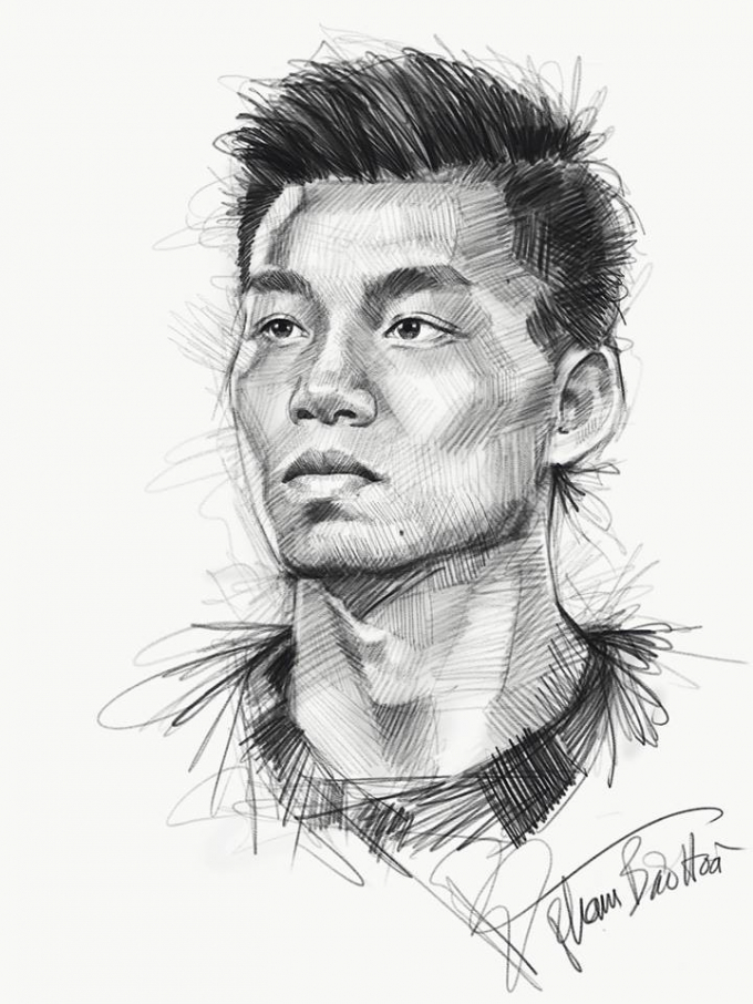 Văn Thanh - cầu thủ c&oacute; pha ăn mừng đi v&agrave;o lịch sử b&oacute;ng đ&aacute; nước nh&agrave;.