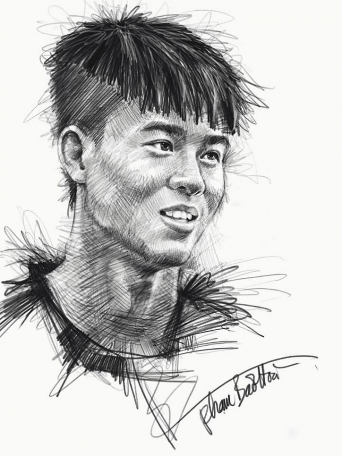 Duy Mạnh trong ảnh n&agrave;y c&oacute; hơi bớt baby hơn ngo&agrave;i đời.