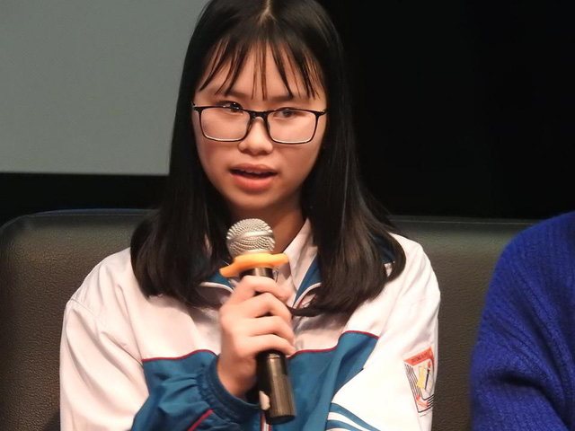 Em Mai Anh, th&agrave;nh vi&ecirc;n Dự &aacute;n &ldquo;Break the Silence &ndash; N&acirc;ng cao giải ph&aacute;p chống quấy rối học đường&rdquo;.