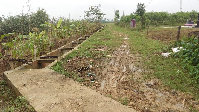 Một phần c&ocirc;ng tr&igrave;nh tại dự &aacute;n n&acirc;ng cấp trạm bơm v&agrave; hệ thống k&ecirc;nh nội đồng x&atilde; Nghi Vạn vừa bị thanh tra phanh phui nhiều sai phạm.