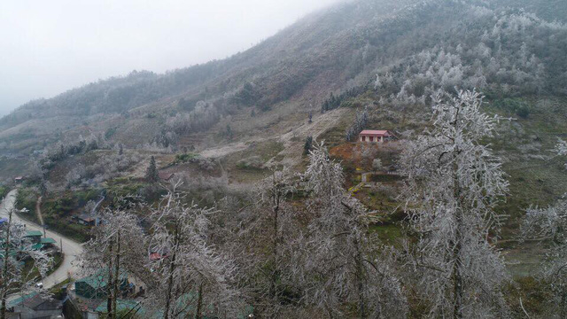H&igrave;nh ảnh Sa Pa ch&igrave;m trong băng gi&aacute; ng&agrave;y cận Tết