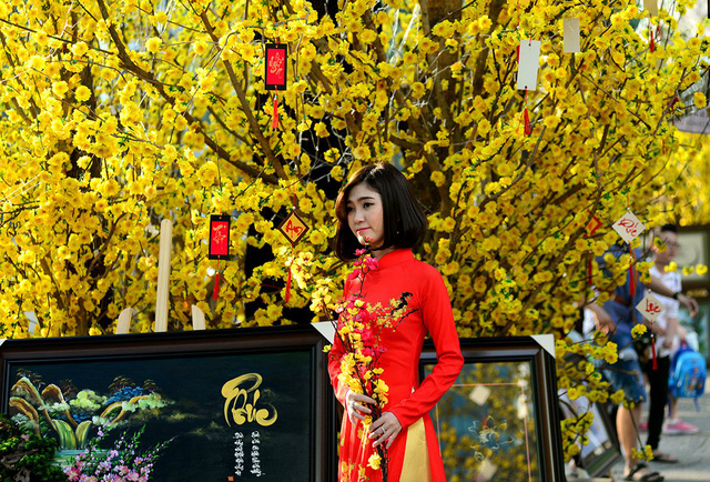 Kh&ocirc;ng kh&iacute; Tết đang đến gần.